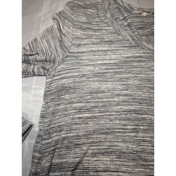 SOFT SURROUNDINGS Waldport Tunic Top Blouse Shirt Gray Marled Long Size Small - Picture 13 of 16